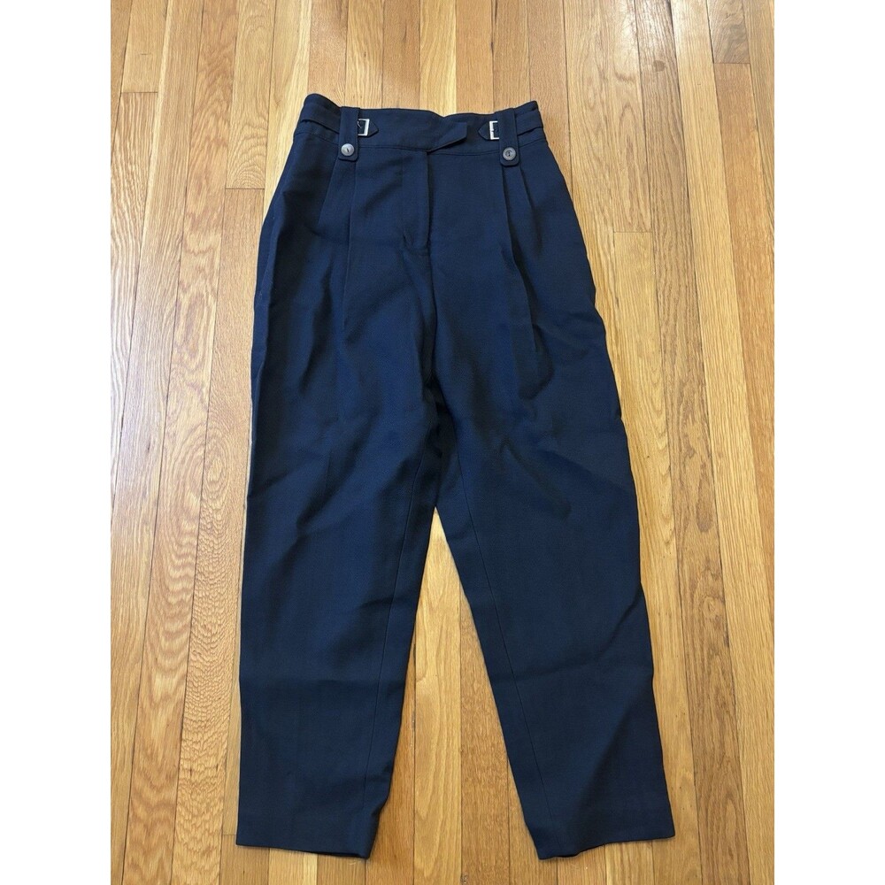 NWT 3.1 Phillip Lim Pant Belted Waist Phantom Navy Blue Tapered High Rise Crop 6